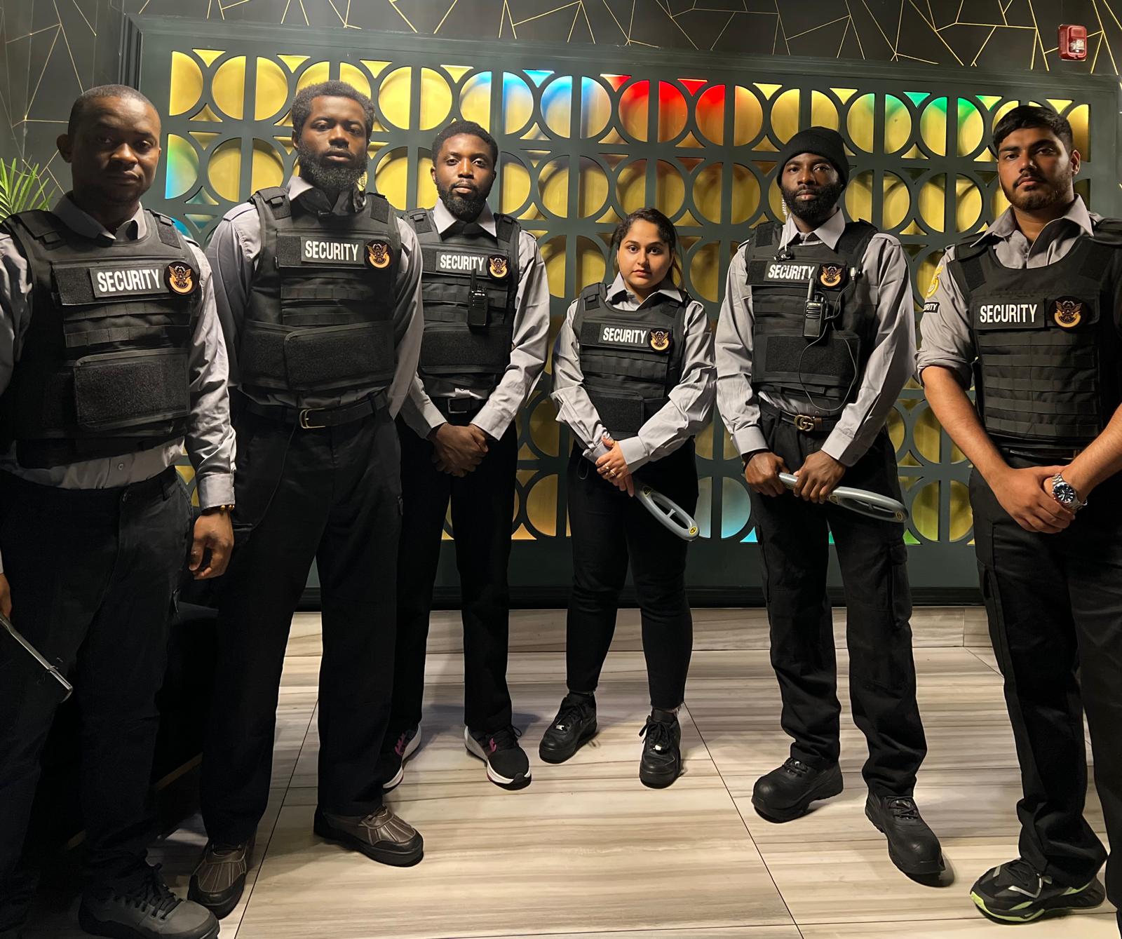 The Jason's Security guard team in Ontario